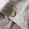 Chambray kokvilnas spilvendrāna Shirt Brown ar pogām