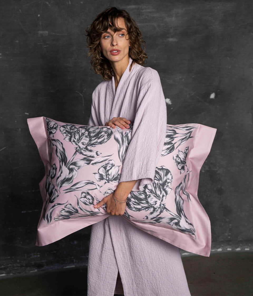 Kokvilnas halāts Orion Angel Pink