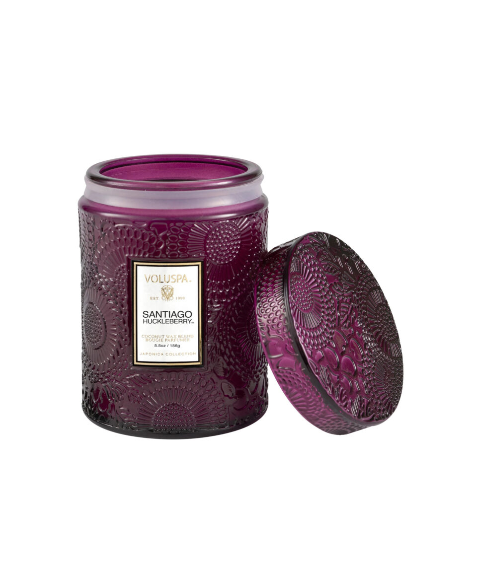Voluspa aromātiskā svece Santiago Huckleberry stikla